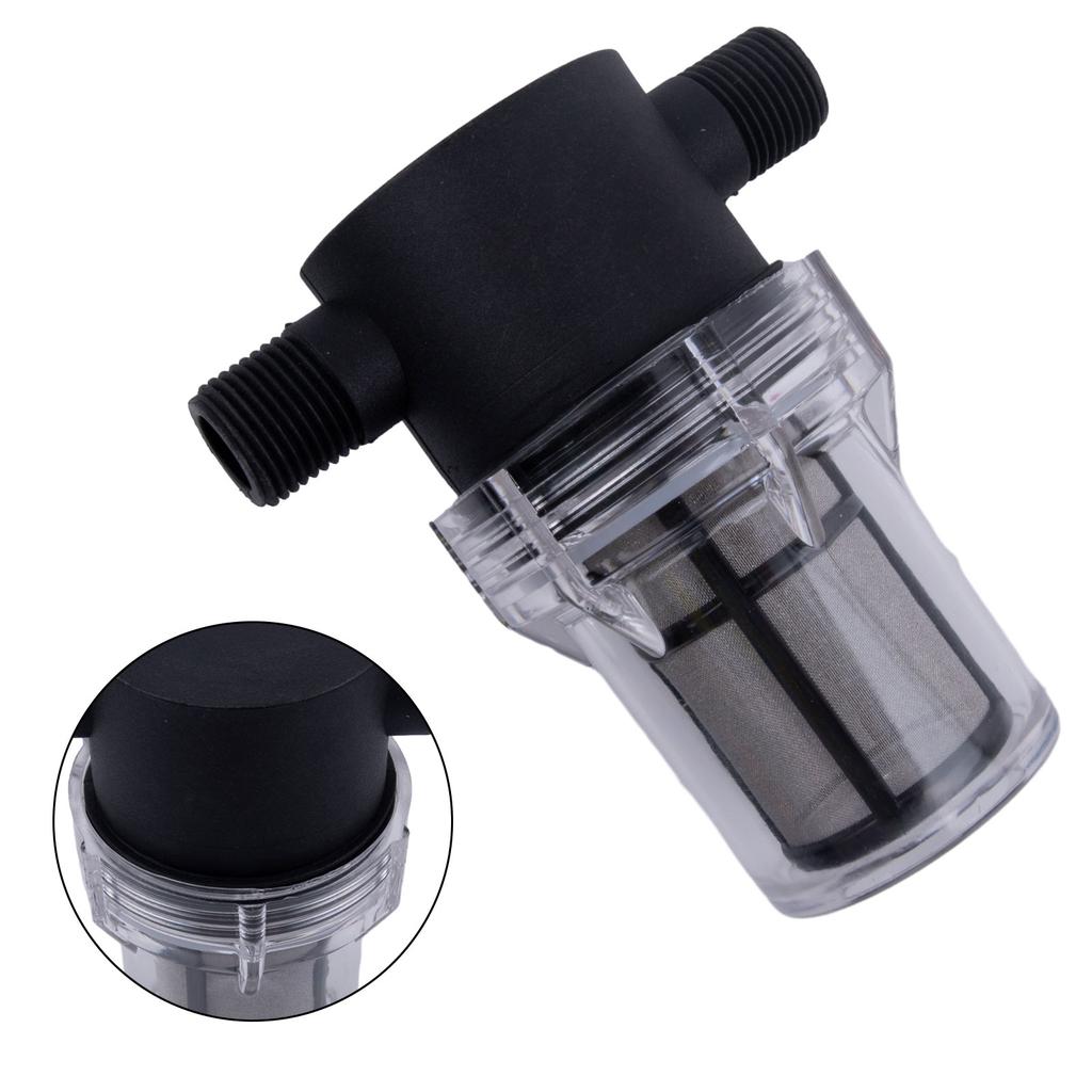 New High Quality Filter Water Filter 1/2 Connection Small 4-point Interface Black Cleaned For Garden Irrigation