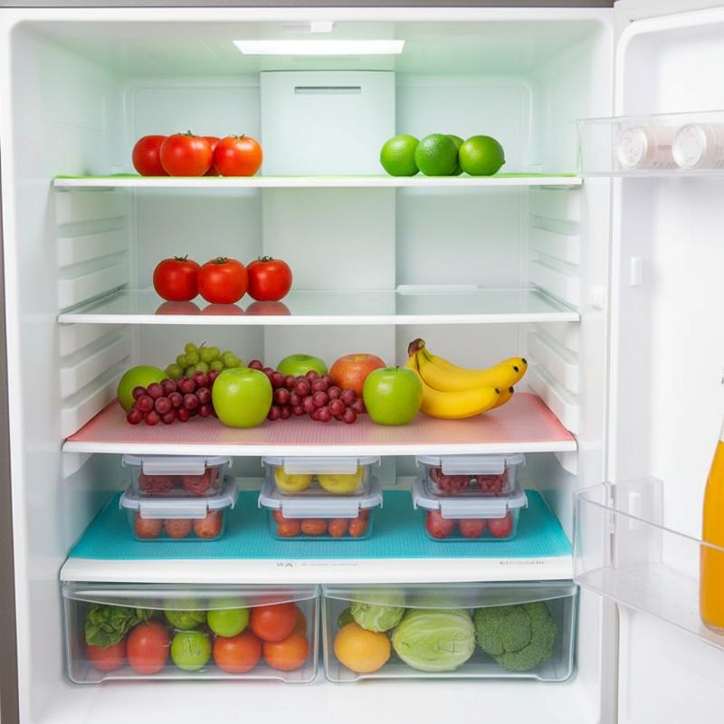 4Pcs Cuttable Drawer Shelf Liner Mat Waterproof Anti Slip Dustproof Cabinet Refrigerator Pad Table Mat For Kitchen Home Storage