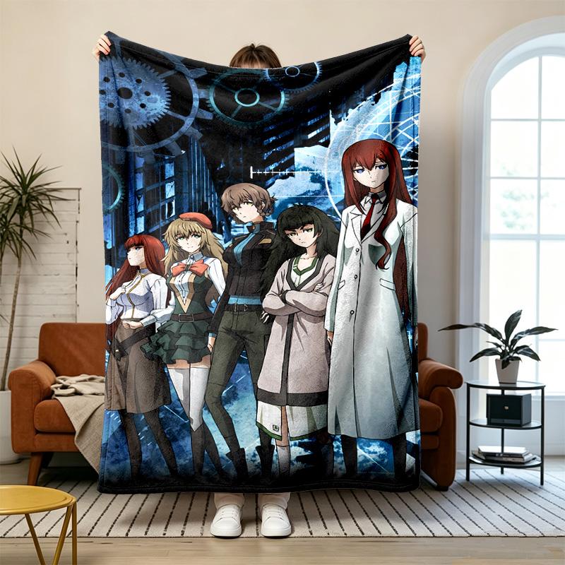 SteinsGate Soft and comfortable flannel Suitable for sofas living rooms outdoor camping travel and also makes a great anniversary gif