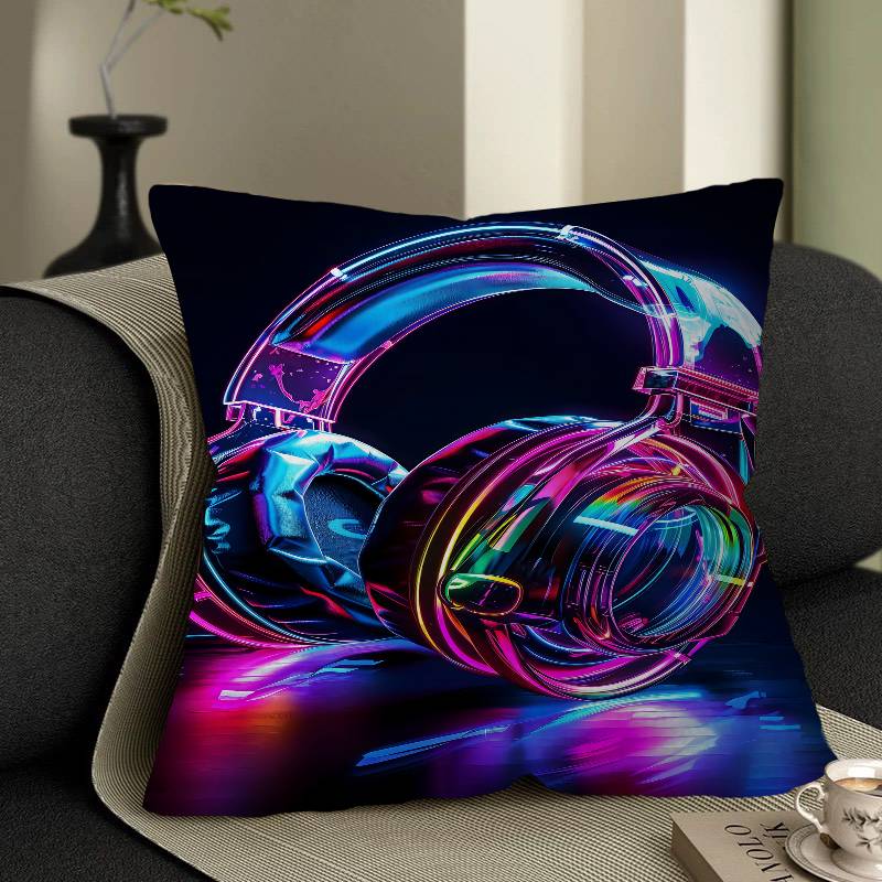 Pop Neon Video Game Character Pillow Case Cushion Cover Car Throw Pillow Case For Sofa Car Christmas Gift 40x40cm 45x45cm