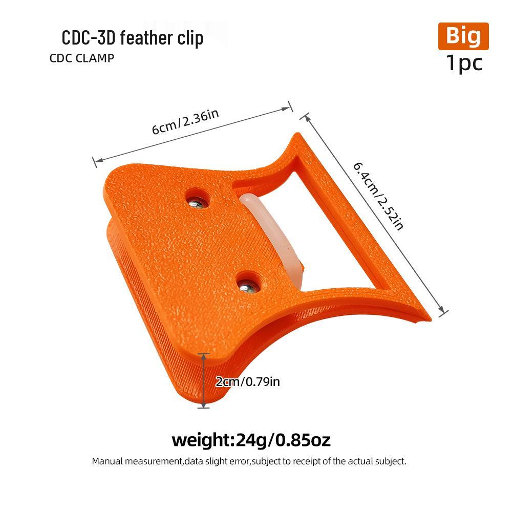 

Набор зажимов из перьев белой цапли CDC: Инструмент для вязания мушек из 3 частей с зажимом и аксессуарами для складывания.