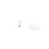 Transparent Straw Organizer And Reusable Holder for Counter Makeup Brushes with Wall Hanging Metal