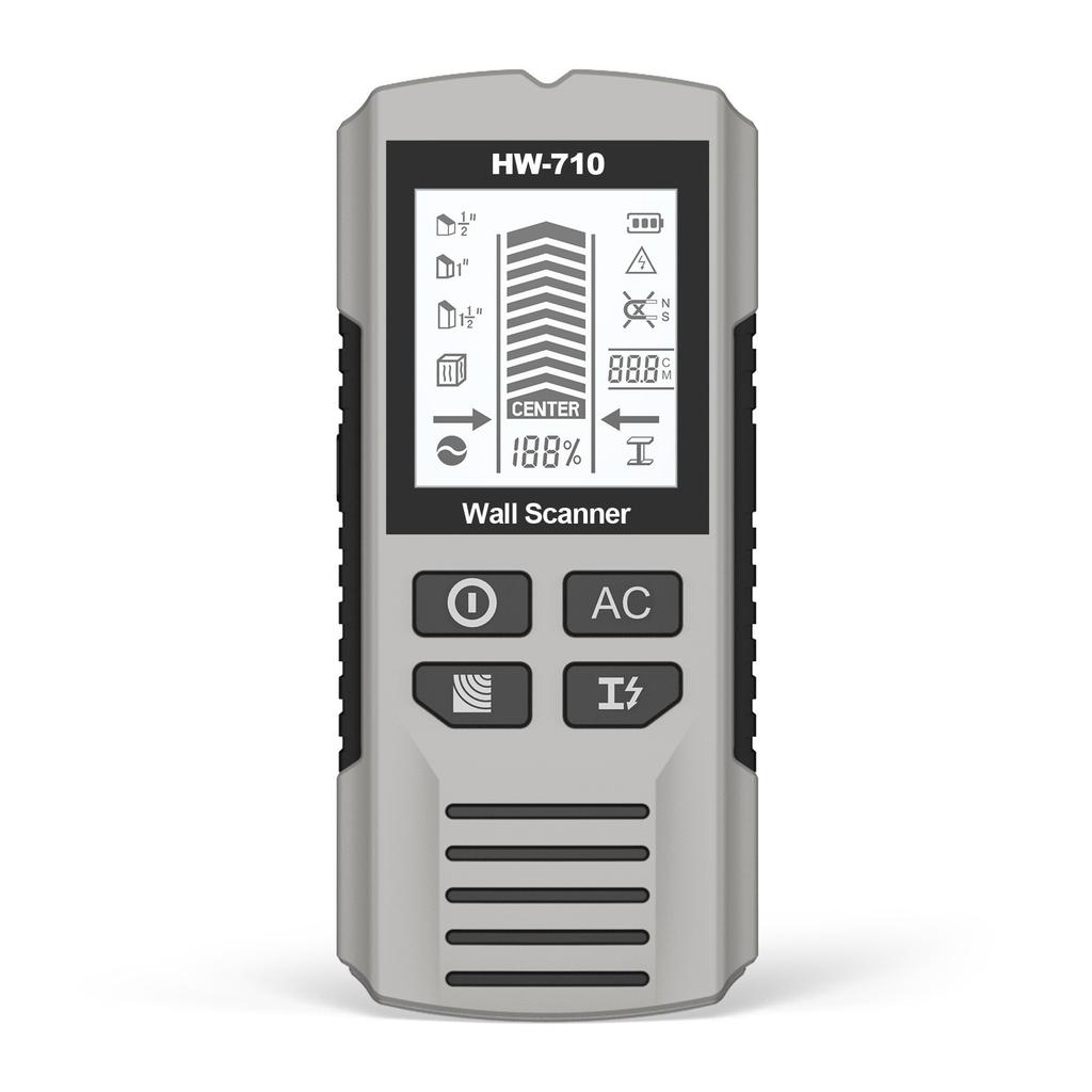 Multifunctional Handheld Metal & Wall Detector, 5-in-1 Stud Detector Scanner, Portable Wire & Duct Power Scanner