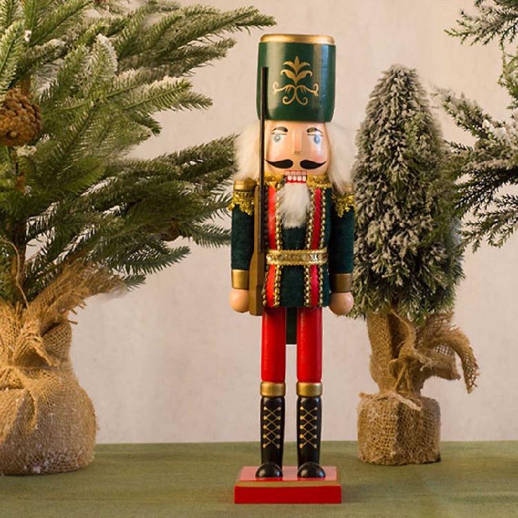 Figures Puppet Christmas Nutcrackers Christmas Wooden Nutcracker Soldier 38cm