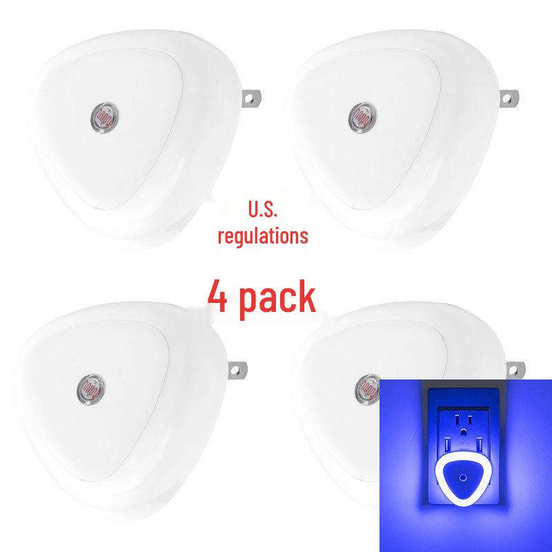Triangle US Plug Smart LED Night Light - Energy-Saving Induction (1, 2, 4, or 6 Pack)
