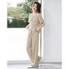 Two Piece Set of Western-style Age Reducing Wide Leg Pants with Fashionable Temperament