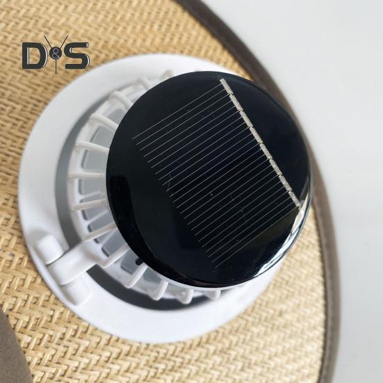 Sluneční klobouk se širokou krempou s vestavěným ventilátorem Letní venkovní slaměný kšilt s ventilátorem na solární/USB napájení pro kempování, rybaření, turistiku