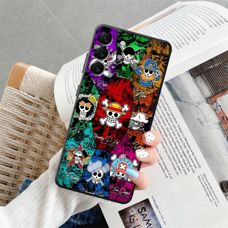 One Piece Portgas D Ace Case for Samsung Galaxy A36 A41 A26 A72 A51 A73 A23 A53 A22 A52 A32 A24 A55 A25 A71 A35 Black Soft Phone