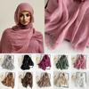 Big Size Turban Shawl Crinkle Women's Shawls New Hijab Scarf