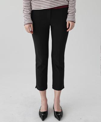 Keullaepeu Basic Tension Capri Pants_Black