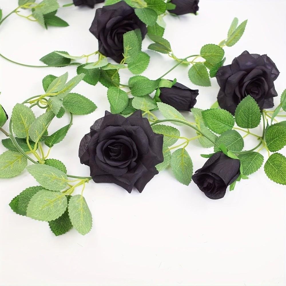 200cm Artificial Rose Vines Simulated Flowers Halloween Garland  Table Centerpiece