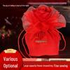 Chinese Style Red Velvet Scented Sachet and Candy Bag for Weddings