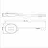 Tramontina Molde Slotted Serving Spoon, 28cm, Gray, Silicone, Spatula, Ladle, Heat-Resistant, Dishwasher-Safe, Made In Brazil, Product Code: 25812/160