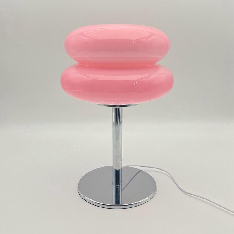 Heart Glass Table Lamp: Simple Living Room Decor & Ins Lollipop Projector
