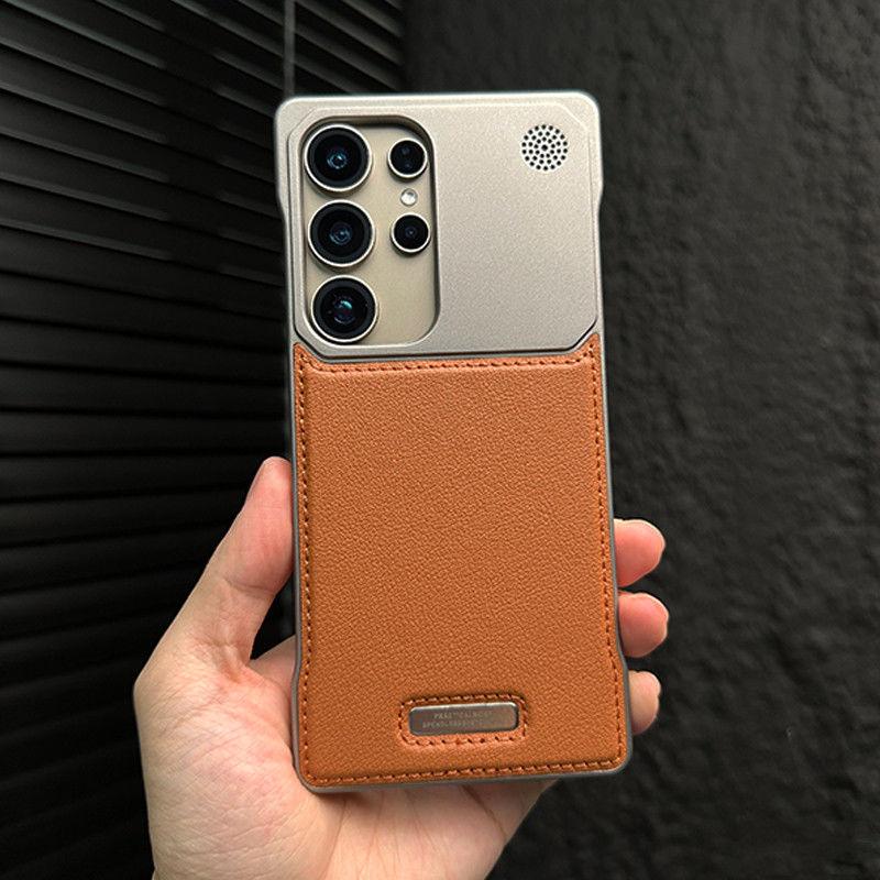 Samsung S25ultra Mobile Phone Case S24ultra Leather S23ultra Ultra Thin S25 + Aromatherapy Borderless S24