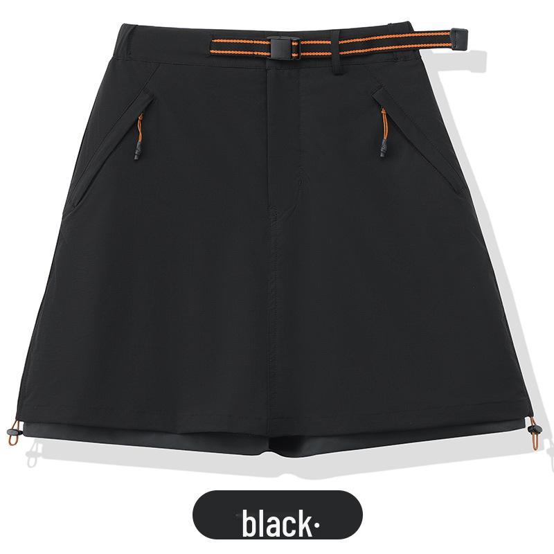

Women s Summer 2025 Breathable A-line Outdoor Jumpsuit Skirt - Fashionable and Versatile M (40-50kg) чорний