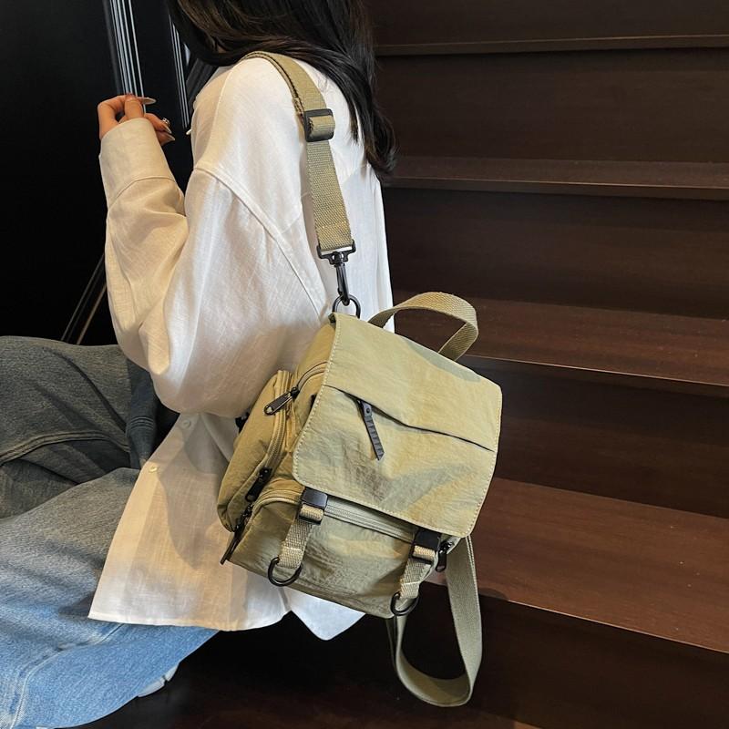 Multifunctional Casual Backpack Women's Daily Commute Simple and Breathable Student Schoolbag Shopping Travel Hand Carry Shoulder Bag