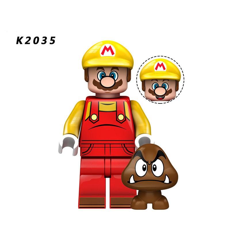 Süper Mario Minifigürleri Yapı Blokları Oyuncakları KDL805 ile Uyumlu