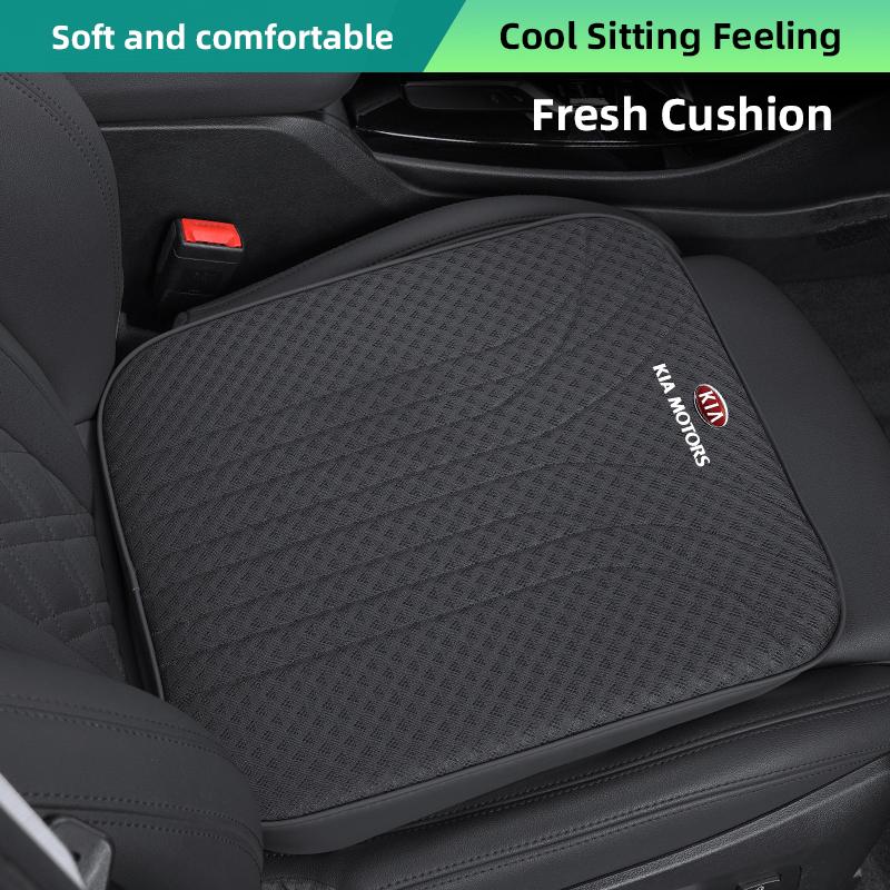 Eis-Seide Autositzkissen Rutschfestes Polster Bequeme Innenausstattung für Kia Sportage Ceed Picanto Rio ProCeed Niro K7 K5 K8 Ray Soul K9