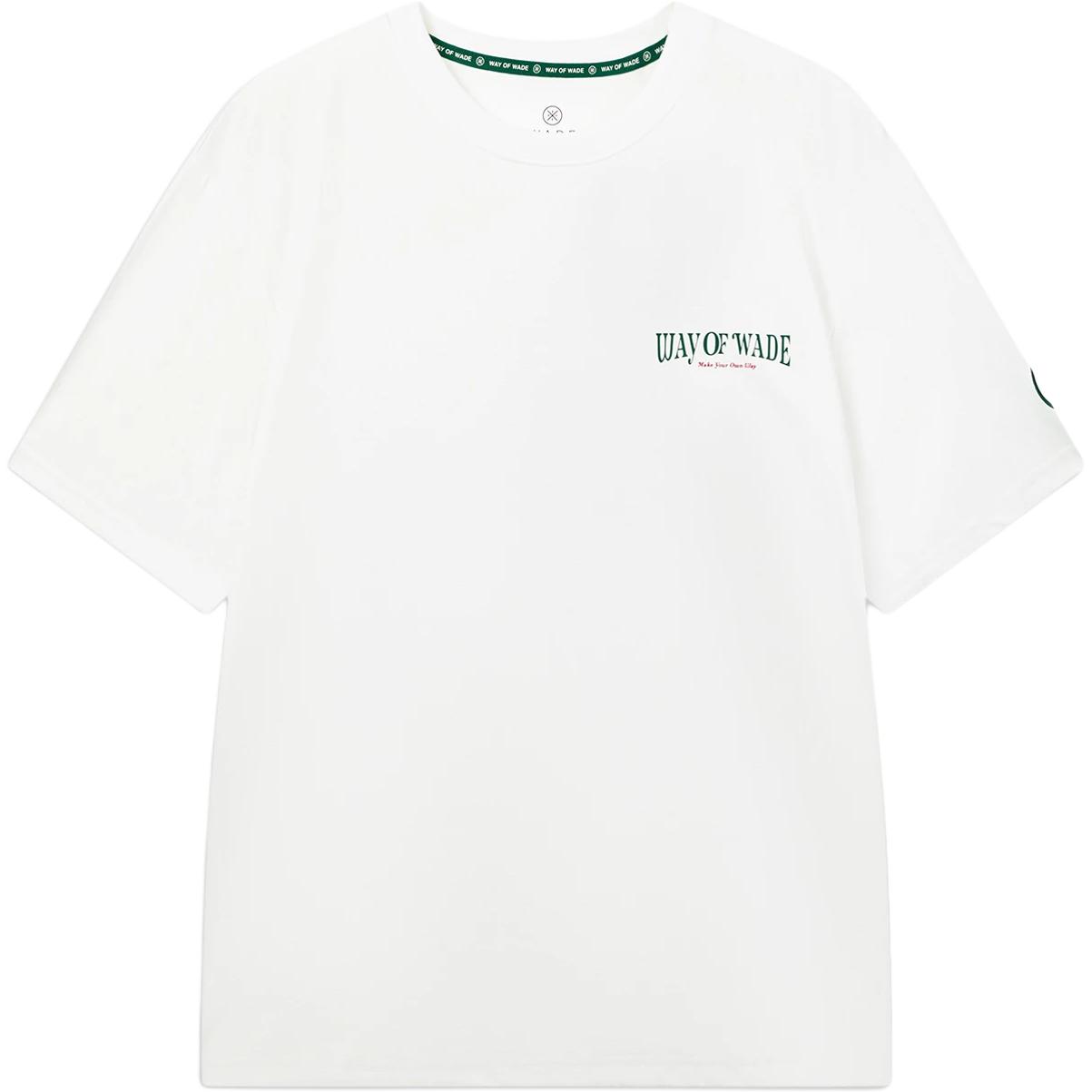 Li-Ning Wade Series Letter Print Round Neck Short Sleeve T-Shirt Men Tops AHSW185-3 L