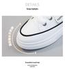YQ30 Women's Casual White Sneakers, Summer 2023: Height-Boosting, Thin-Soled, Durable Leather, Versatile Design.