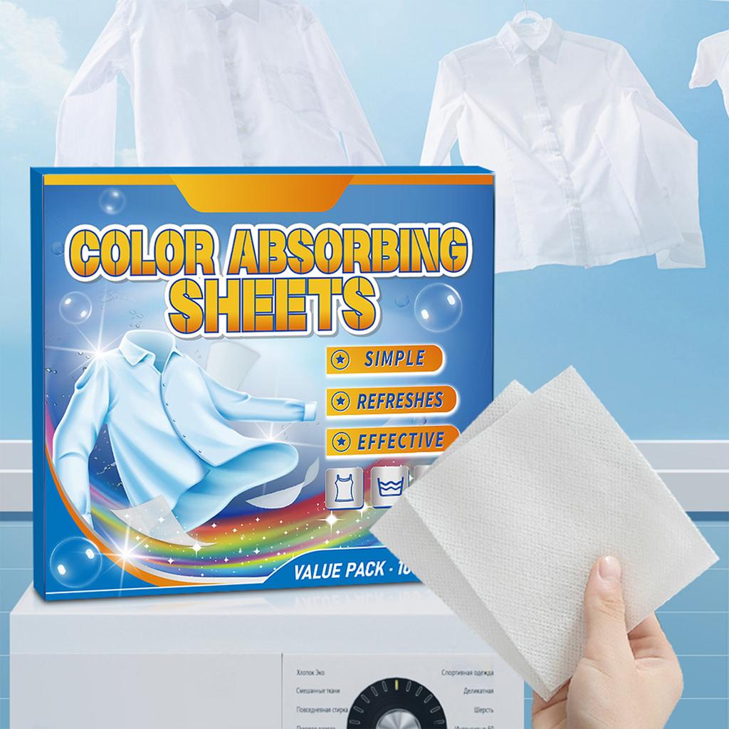 Color-mixing And Non-staining Laundry Sheets Allow For Mixed Washing To Prevent Color Loss