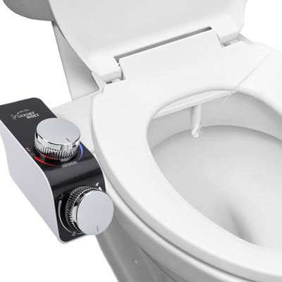 Bidet Toilet Seat Attachment Non-Electric Self-Cleaning Dual Nozzles Wash  Cold Mixer Water Lady Bathroom Accessories Sprayer
