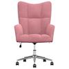 Vidaxl Armchair, Pink, Upholstered In Velvet