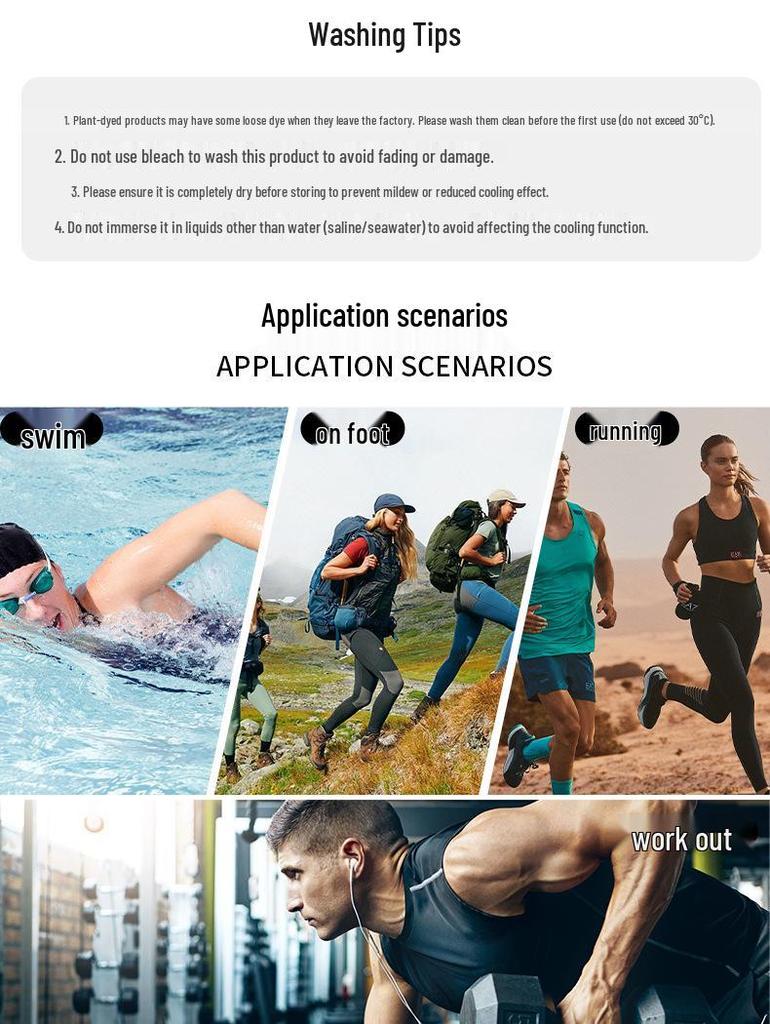 Schnelltrocknendes Tarn-Kühltuch für Outdoor-Sport & Wandern