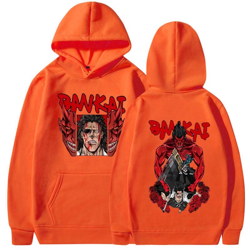Felpe con cappuccio Anime Bleach Kenpachi Zaraki Felpe con grafica