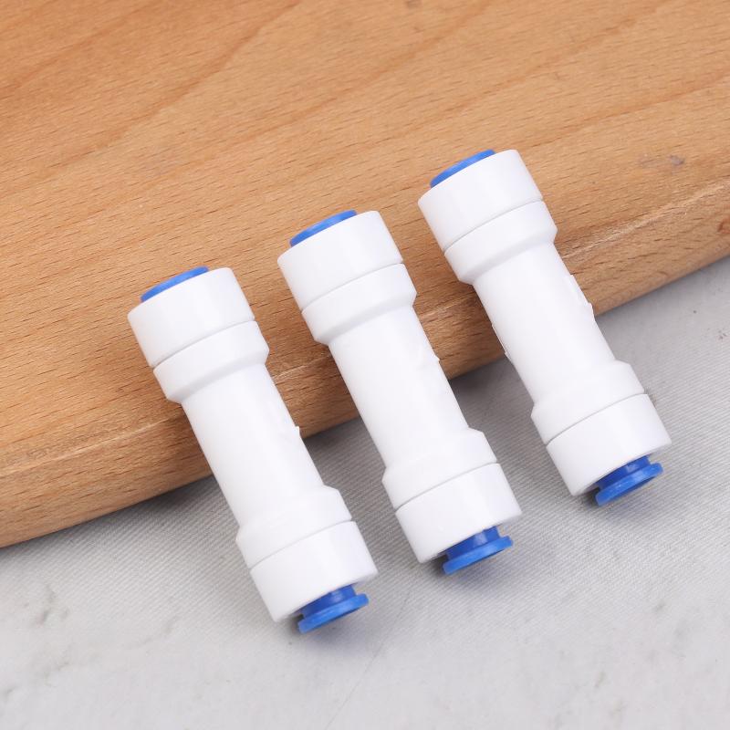 Single-Piece Check Valve Connector 1/4" Check For Valve Push In For Non Return Water Reverse Osmosis System Filters