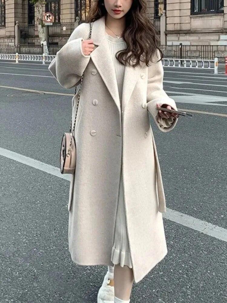Fashion Womens Wool Long Coats Buy Korean Fashion Women Casual