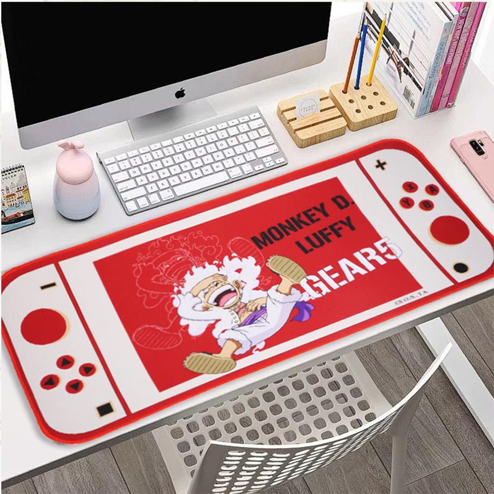 1ks Oficiálně licencovaná podložka pod myš a klávesnici One Piece Gear 5 Luffy - Velká herní podložka na stůl - Anime periferní dárek