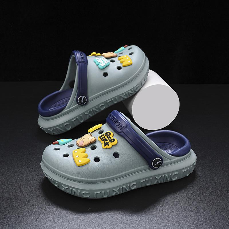 Childrens Eva Trendsetting Hole Sandals With Breathable And Nonslip Features For Boys Adventures Summer