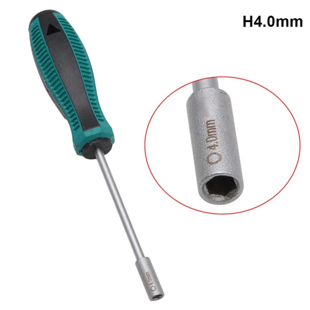 3-6mm Metal Screwdriver Hex Key Socket Screwdriver Socket Screwdriver Hand Hex Nut Key Hexagonal Screw Driver Repair-Tools