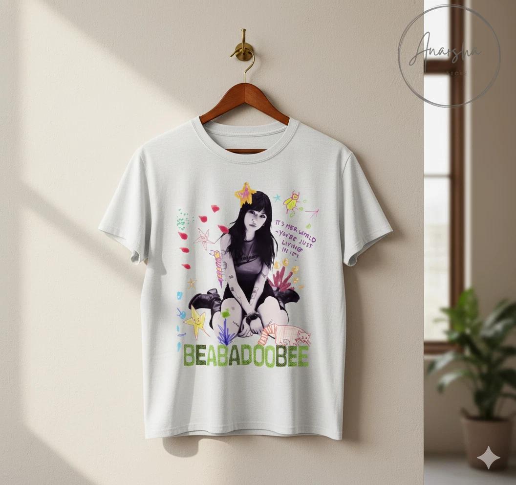 Unisex Adult Casual Music Beabadoobee Indie Pop Graphic T-Shirt Gra... XXXL