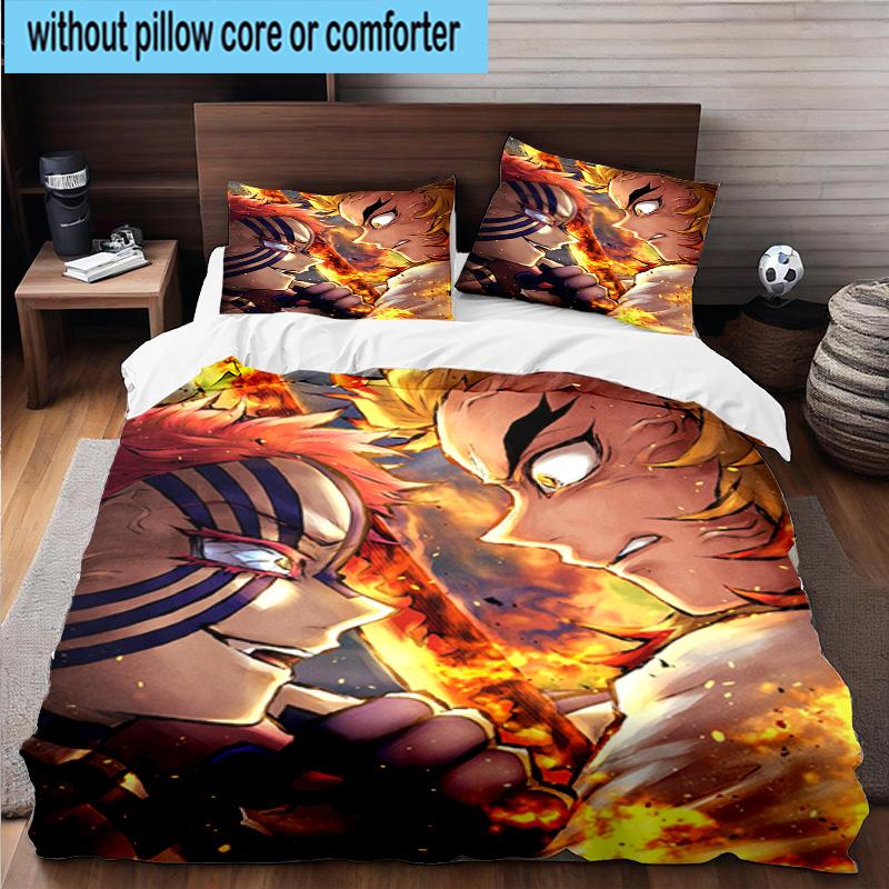 3PCS Anime Samurai Warrior's Journey 3pcs Bedding,Including 3PCS Duvet Cover And 2pcs Pillowcases Perfect for Christmas,Ideal for Bedroom, Dormitory