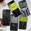 Luxury Vintage Phone Pattern Phone Case For Samsung Galaxy S26 S25 S24 S23 S22 S21 S20 Ultra Plus FE 5G Black Soft TPU