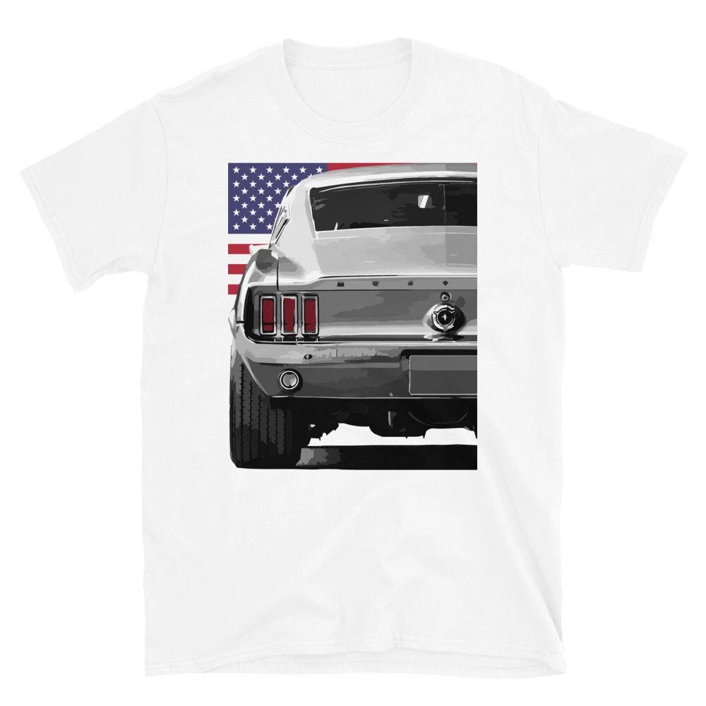 1967d Mustang Hardtop American Classic Muscle Car T-Shirt XXXL