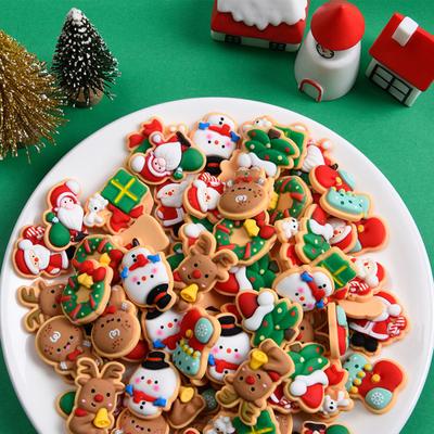 Diy Christmas Cartoon Ornament Waterproof Resin Crafts Accessories Children Gifts For Christmas