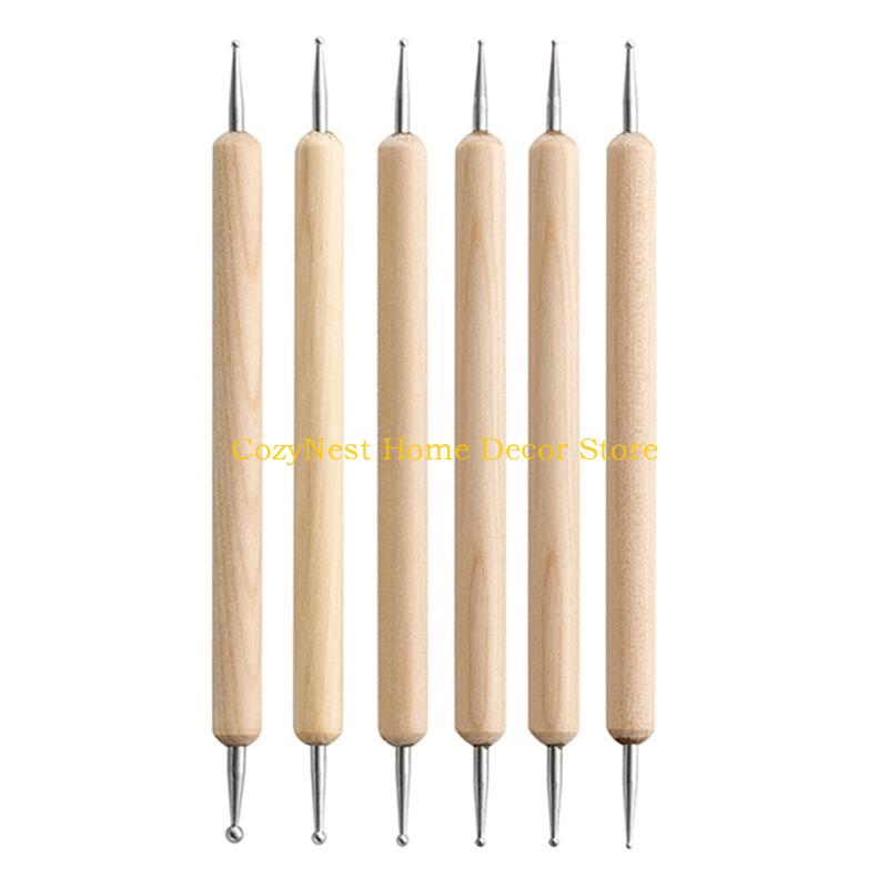 

92MF Kids Clay Sculpting Tools Ball Styluses Dotting Modeling Double-Head Ceramic Pottery Tool for Shaping Sculpting 10 Set China Mainland