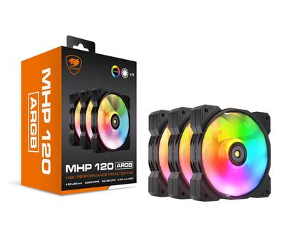 Cougar High-Performance Radiator MHP120 ARGB Fan with HDB Bearings and PWM Control (3)