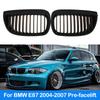 2Pcs Car Front Hood Grills Center Kidney Matte Black Grille for BMW 1-Series E81 118d 116i 123d 130i 3-door 2007 2008 2009-2011