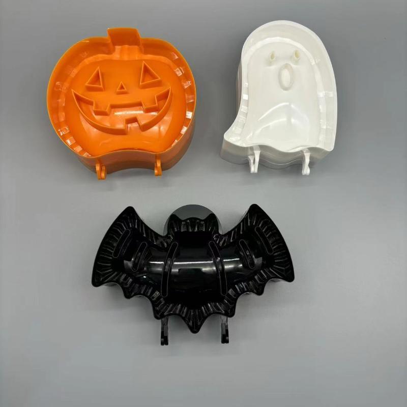 3Pcs/Pack New Halloween Baking Hand Molds Dough Presser Pocket Pie Molds Hand Pie Press Mold Maker Pumpkin Ghost Bat Shaped