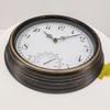 12inch Retro Waterproof Clock with Thermometer Outdoor Garden Yard Decoration