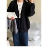 Einfarbiger Milchstil Herbst- und Winterpullover Cardigan Damen Neuer Lazy Style Lockerer V-Ausschnitt Sanftes Strickmanteloberteil