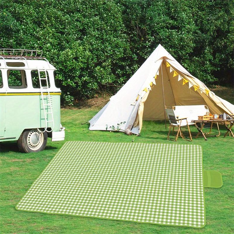 Extra Large 79 X 79 Picnic Blanket - Sand Resistant, Foldable Beach Mat for Camping, Hiking, and Outdoor Activities