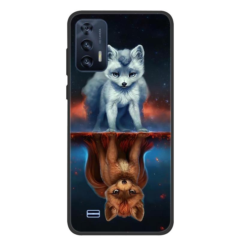 For OUKITEL C31 Case Butterfly Painted Soft Black Silicone Bumper Phone Cover for Oukitel C31 C 31 OukitelC31 Case Coque Fundas