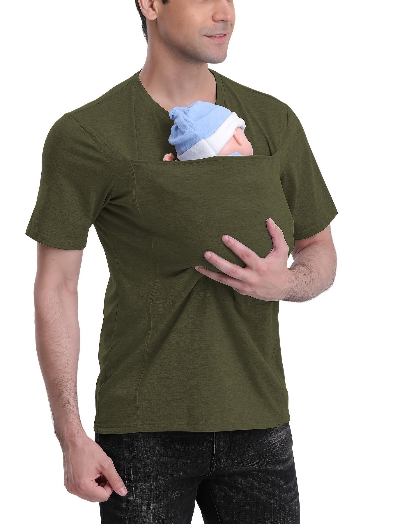 

Багатофункціональна чоловіча футболка Тато-Кенгуру L армія зелений колір