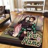 Name Custom Demon Slayer Kimetsu no Yaiba Carpet for Living Room Bedroom Home Decor Cinema Inspired Play Floor Mat -HE32
